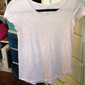 Comfy Pink Palm Leaves Tee